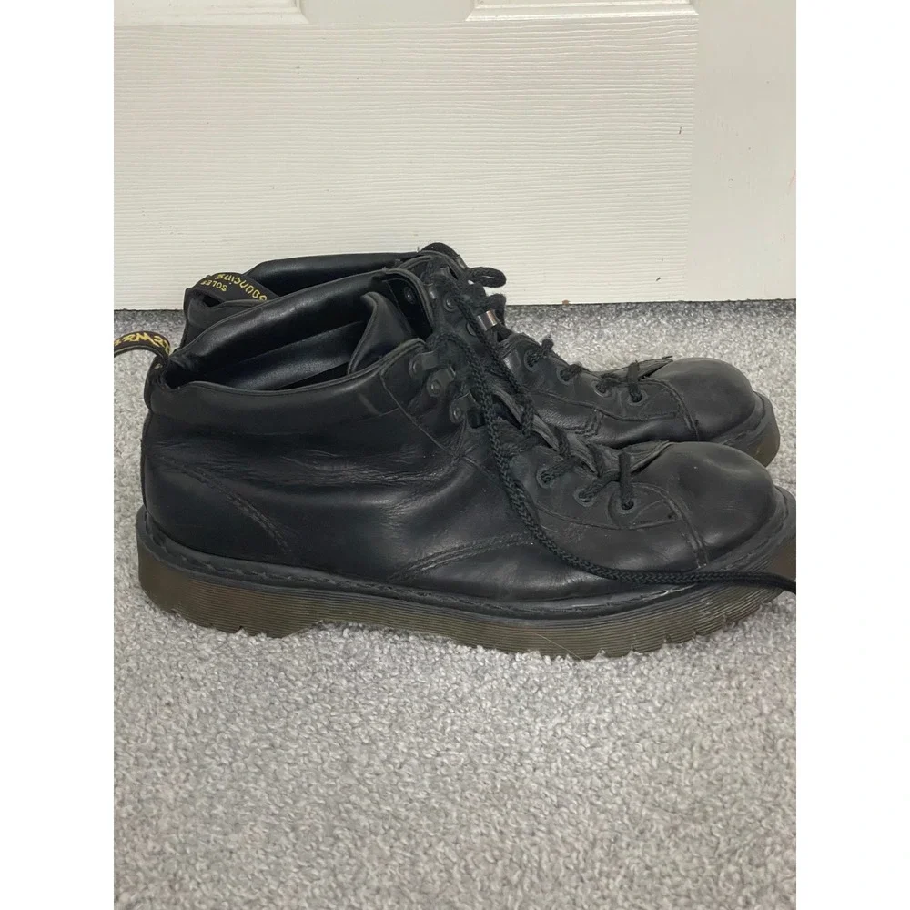 Dr. Martens 8287 Black Leather Ankle Work Boots Mens Size 15 US Lug Sole Gothic